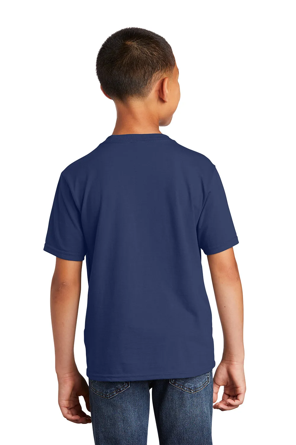 Port & Company Youth Fan Favorite Short Sleeve Crewneck T-Shirt - Team Navy Blue