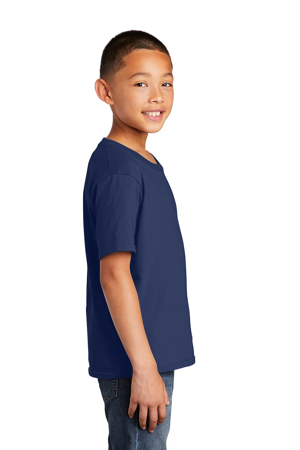 Port & Company Youth Fan Favorite Short Sleeve Crewneck T-Shirt - Team Navy Blue