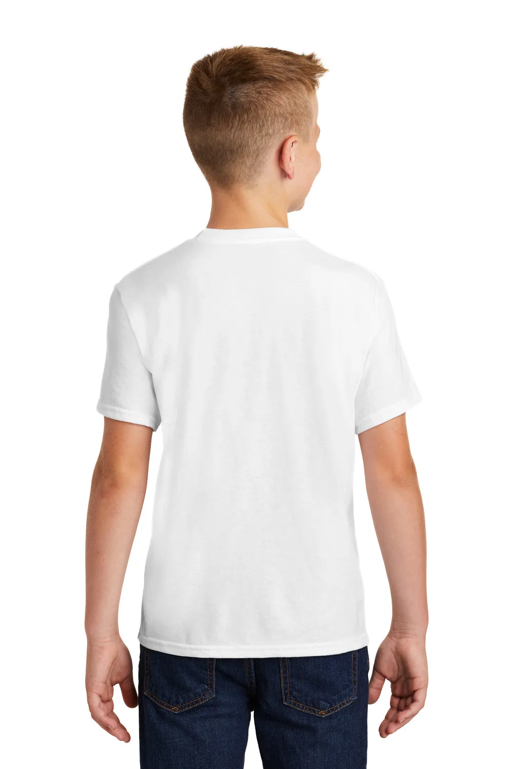 Port & Company Youth Fan Favorite Short Sleeve Crewneck T-Shirt - White