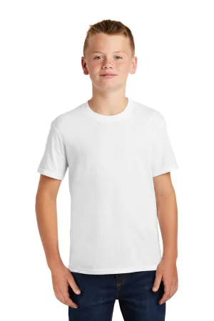 Port & Company Youth Fan Favorite Short Sleeve Crewneck T-Shirt - White