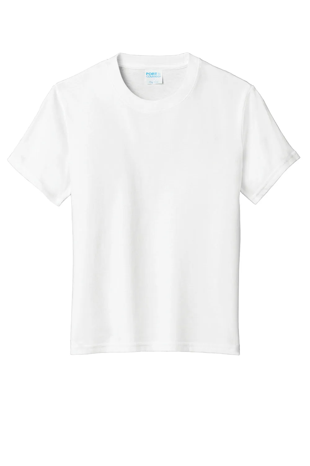 Port & Company Youth Fan Favorite Short Sleeve Crewneck T-Shirt - White