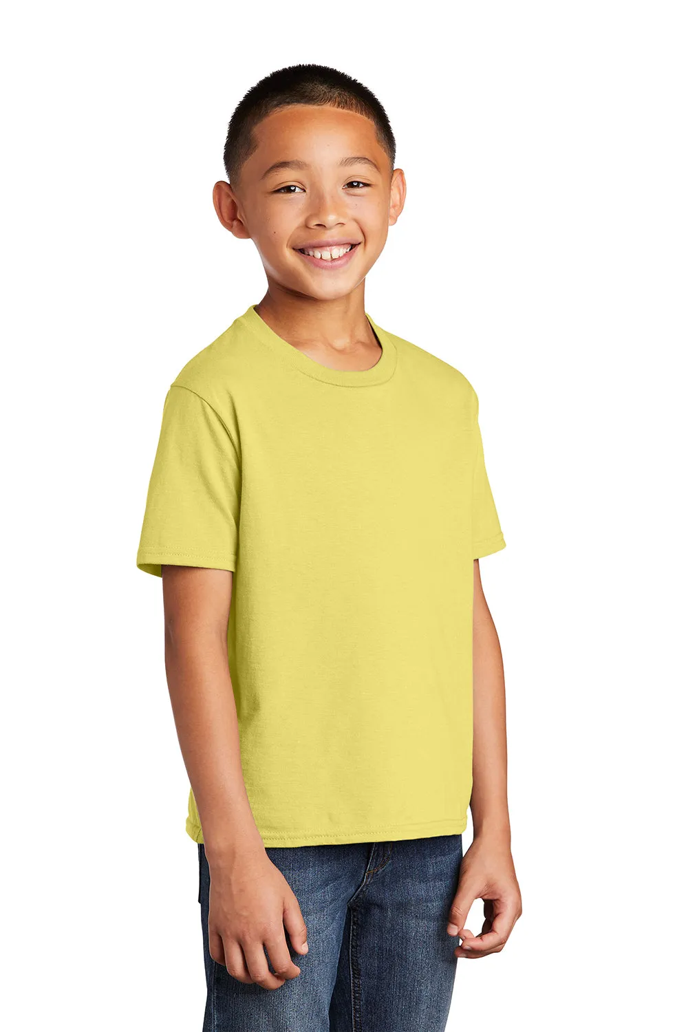 Port & Company Youth Fan Favorite Short Sleeve Crewneck T-Shirt - Yellow