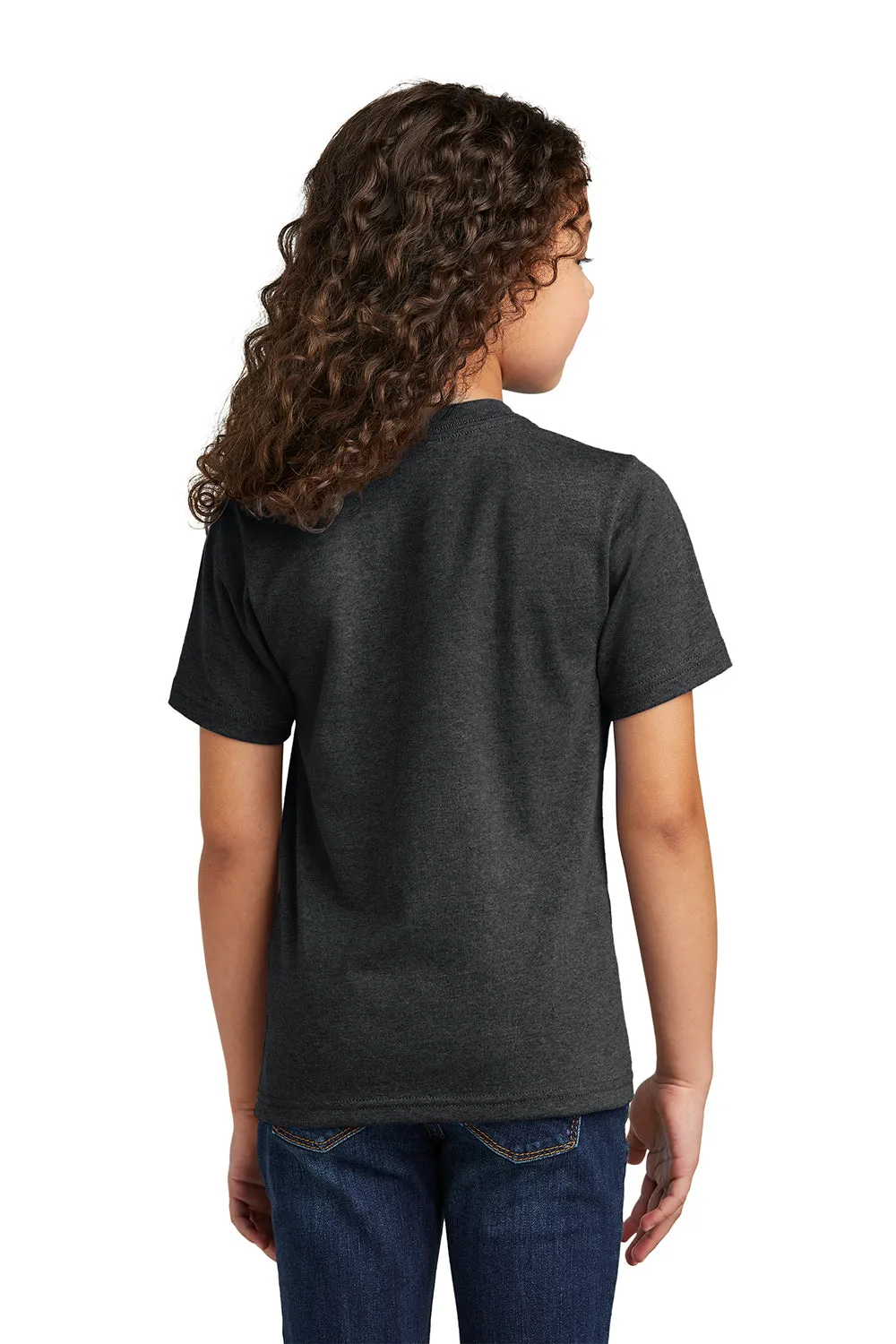 Port & Company Youth Short Sleeve Crewneck T-Shirt - Heather Black