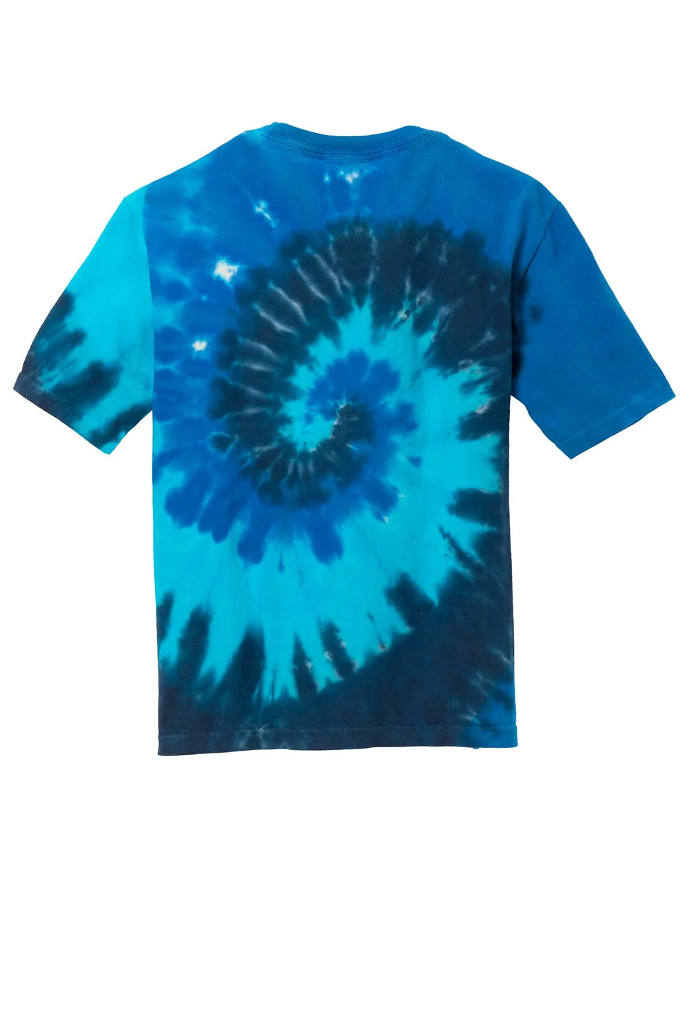 Port & Company Youth Tie-Dye Short Sleeve Crewneck T-Shirt - Ocean Rainbow