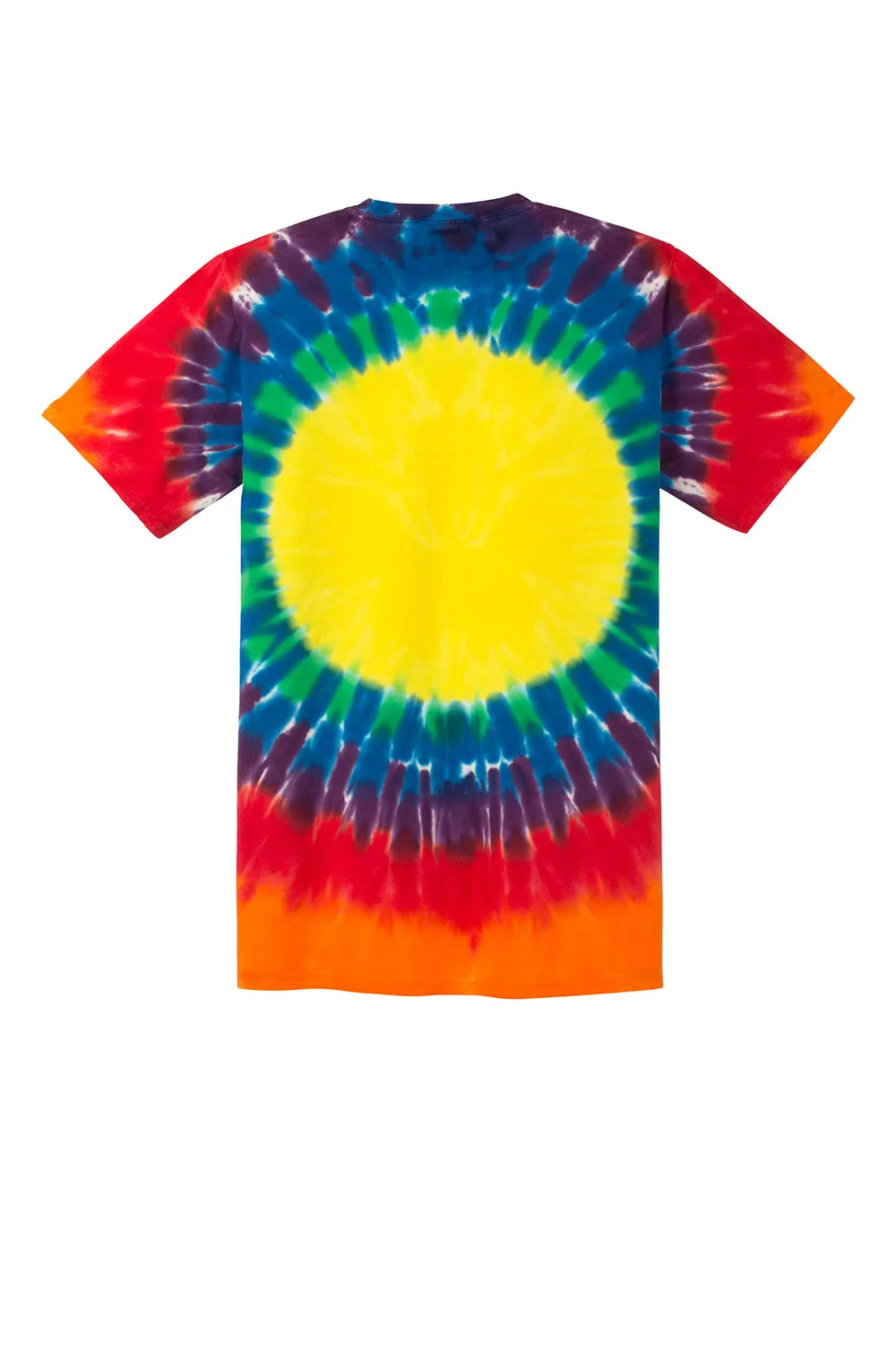 Port & Company Youth Tie-Dye Short Sleeve Crewneck T-Shirt - Rainbow