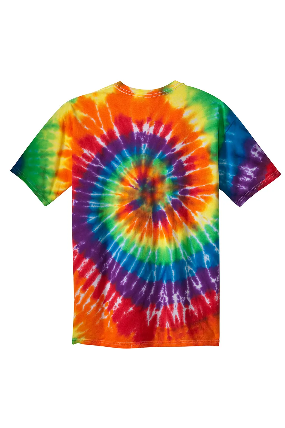 Port & Company Youth Tie-Dye Short Sleeve Crewneck T-Shirt - Rainbow