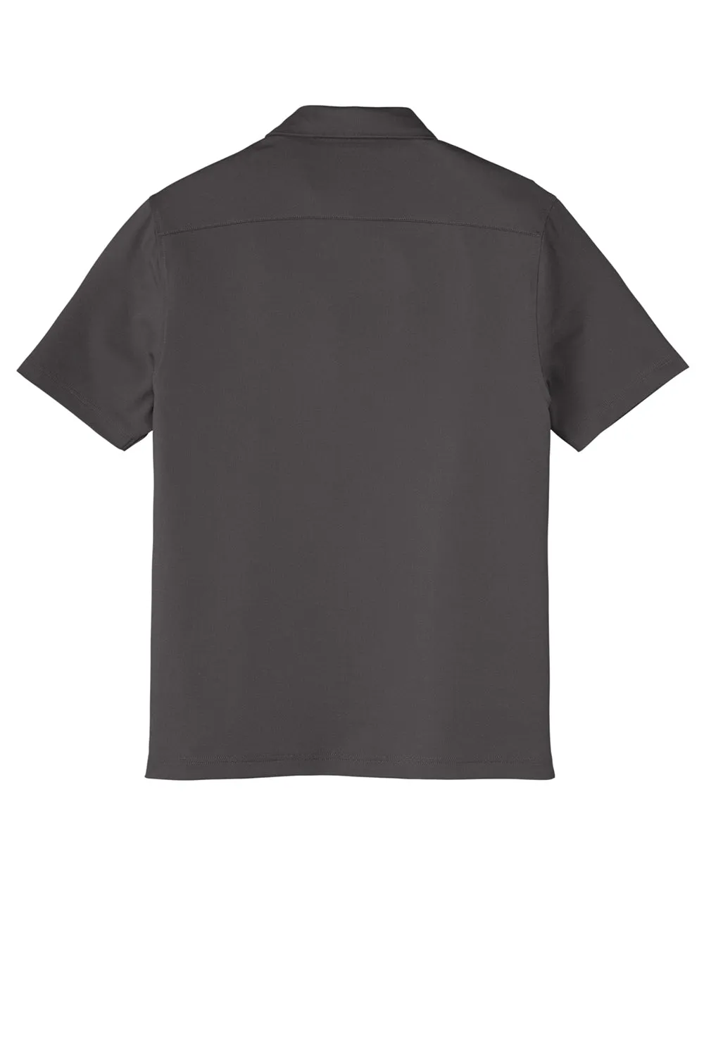 Port Authority Mens City Moisture Wicking Short Sleeve Polo Shirt - Graphite Grey
