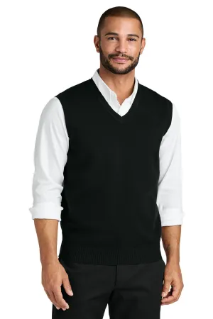 Port Authority Mens Easy Care V-Neck Sweater Vest - Deep Black