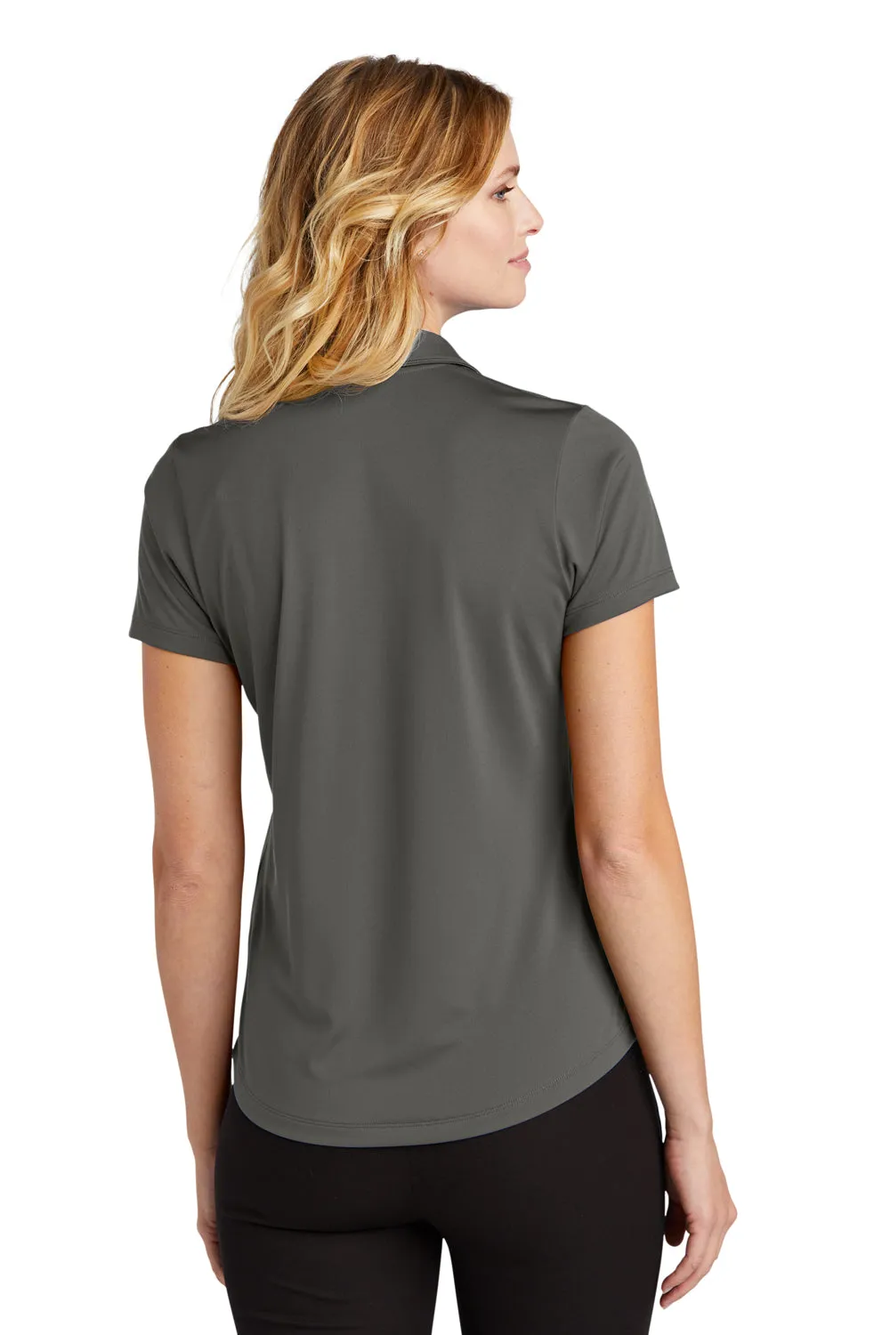 Port Authority Womens C-Free Performance Moisture Wicking Short Sleeve Polo Shirt - Steel Grey