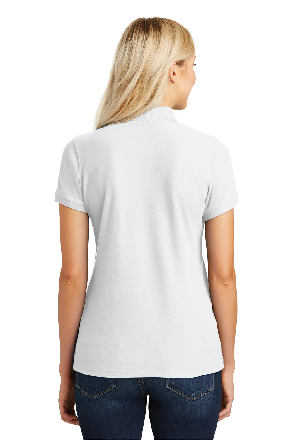 Port Authority Womens Core Classic Short Sleeve Polo Shirt - White