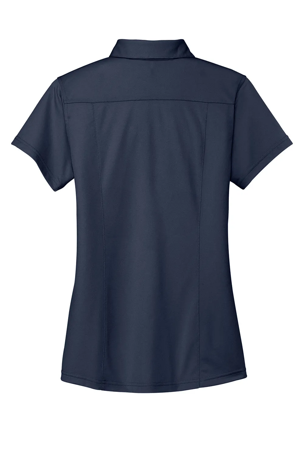 Port Authority Womens Dimension Moisture Wicking Short Sleeve Polo Shirt - Dark Navy Blue - Closeout