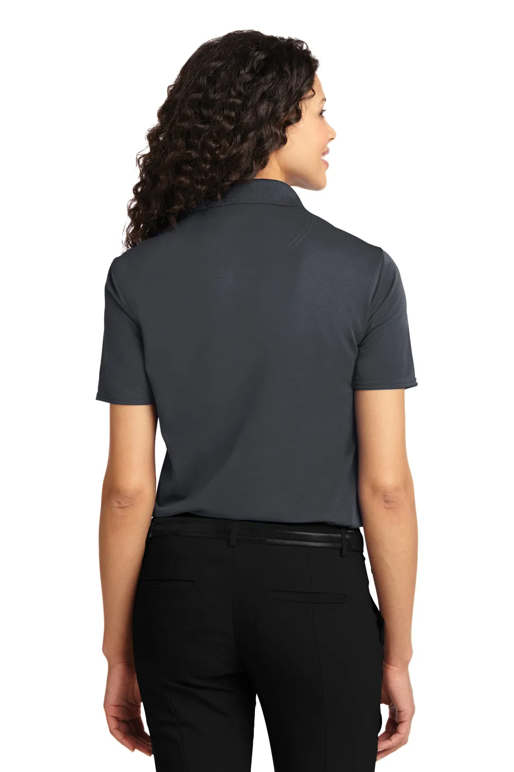 Port Authority Womens Dry Zone Moisture Wicking Short Sleeve Polo Shirt - Iron Grey - Closeout