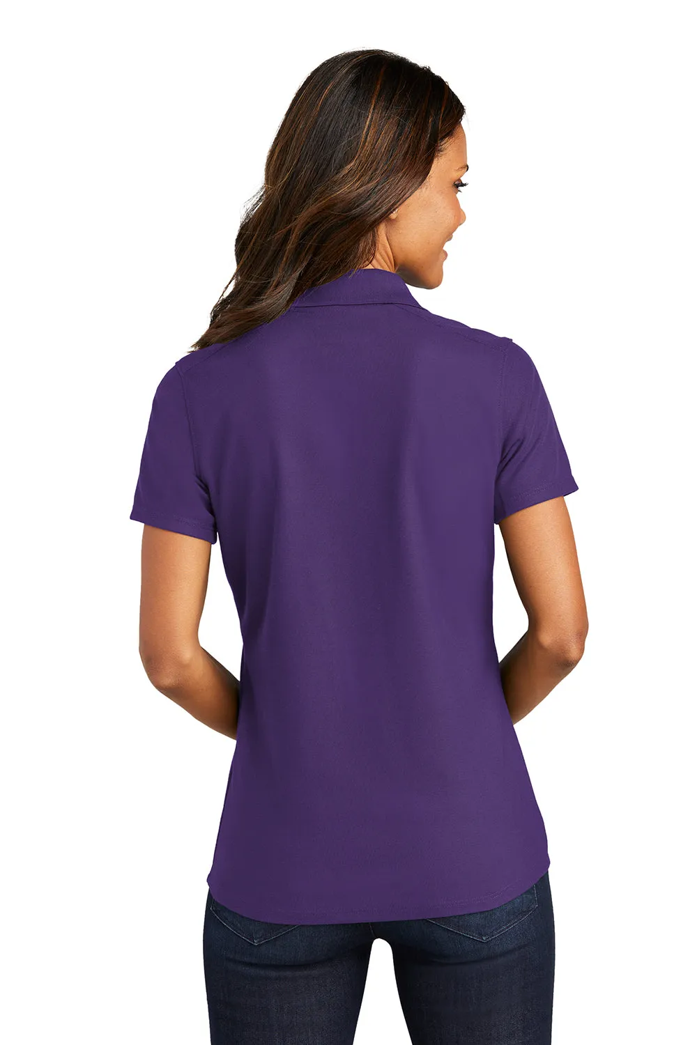 Port Authority Womens EZPerformance Moisture Wicking Short Sleeve Polo Shirt - Majestic Purple - Closeout