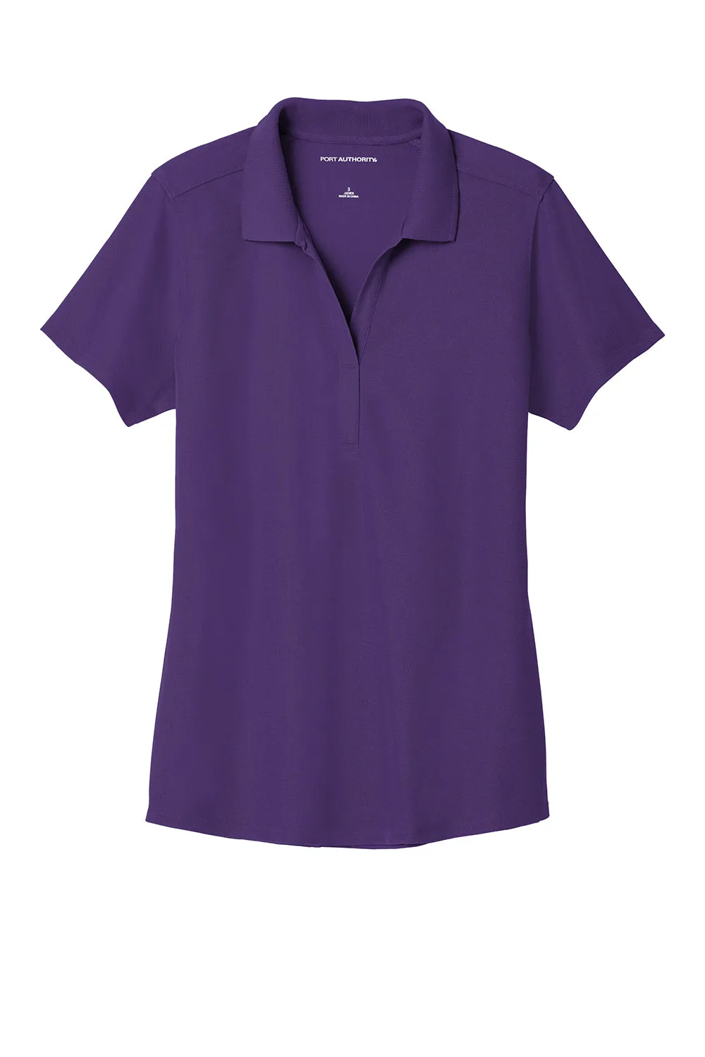 Port Authority Womens EZPerformance Moisture Wicking Short Sleeve Polo Shirt - Majestic Purple - Closeout