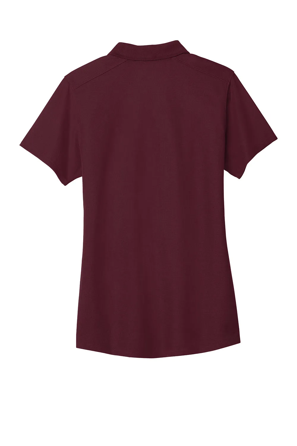 Port Authority Womens EZPerformance Moisture Wicking Short Sleeve Polo Shirt - Maroon - Closeout
