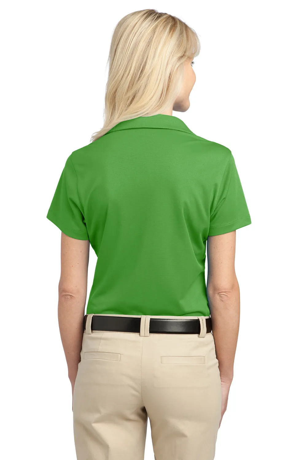 Port Authority Womens Tech Moisture Wicking Short Sleeve Polo Shirt - Cactus Green - Closeout
