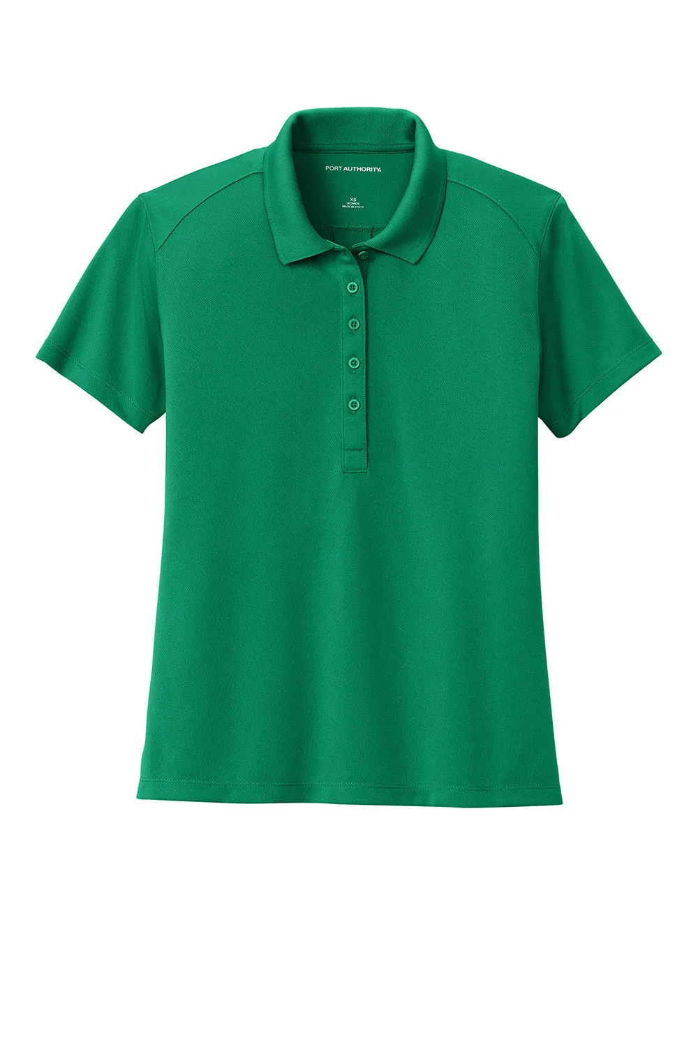 Port Authority Womens Wearever Moisture Wicking Pique Short Sleeve Polo Shirt - Bright Kelly Green