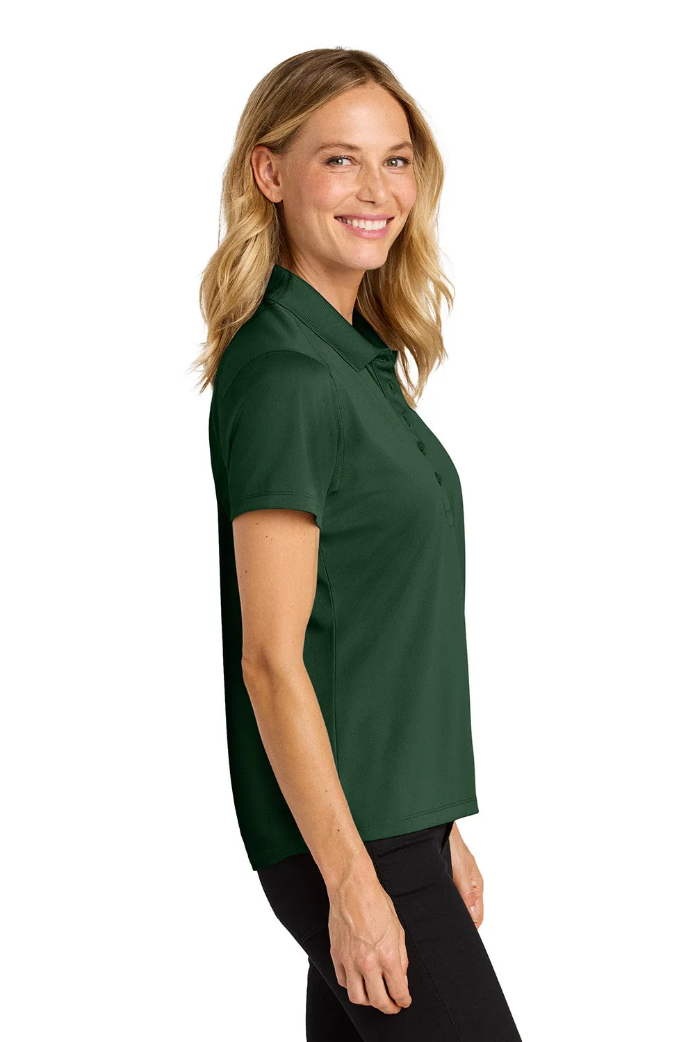 Port Authority Womens Wearever Moisture Wicking Pique Short Sleeve Polo Shirt - Deep Forest Green