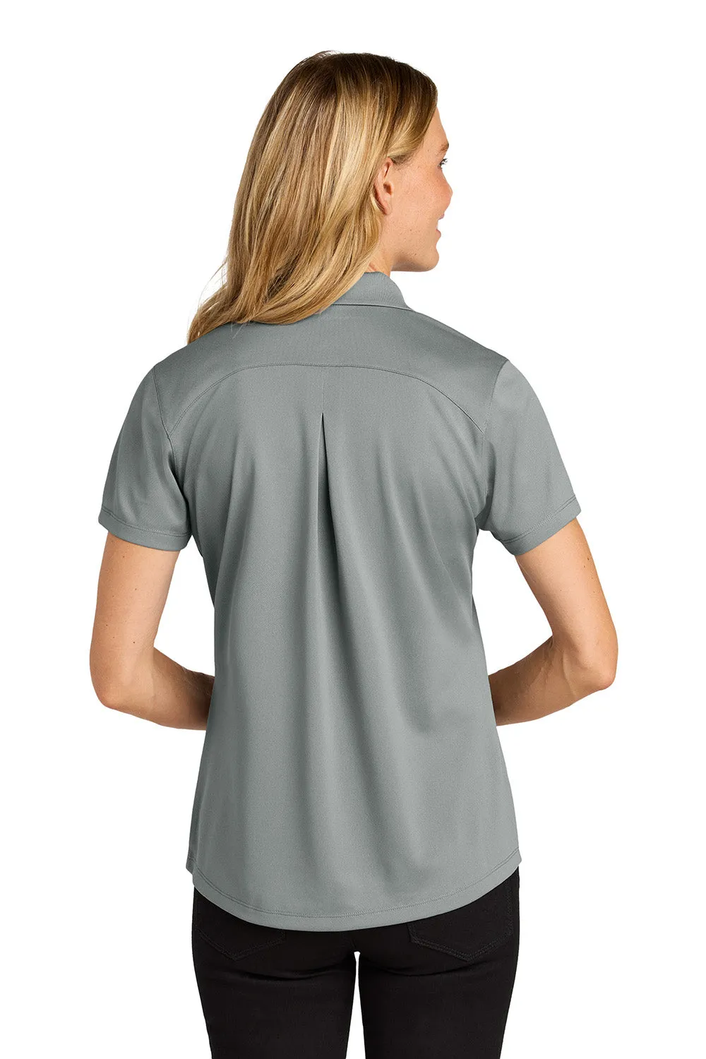 Port Authority Womens Wearever Moisture Wicking Pique Short Sleeve Polo Shirt - Gusty Grey