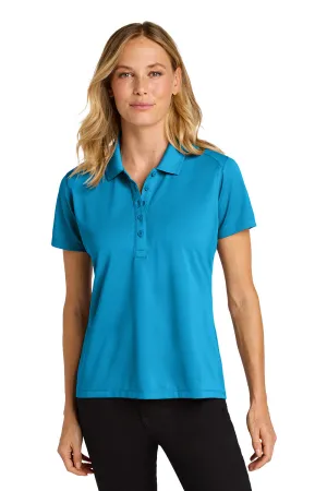 Port Authority Womens Wearever Moisture Wicking Pique Short Sleeve Polo Shirt - Parcel Blue