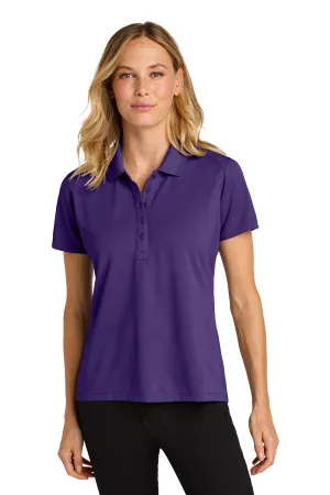 Port Authority Womens Wearever Moisture Wicking Pique Short Sleeve Polo Shirt - Prism Purple