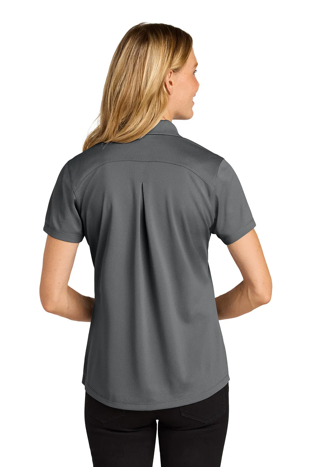 Port Authority Womens Wearever Moisture Wicking Pique Short Sleeve Polo Shirt - Storm Grey