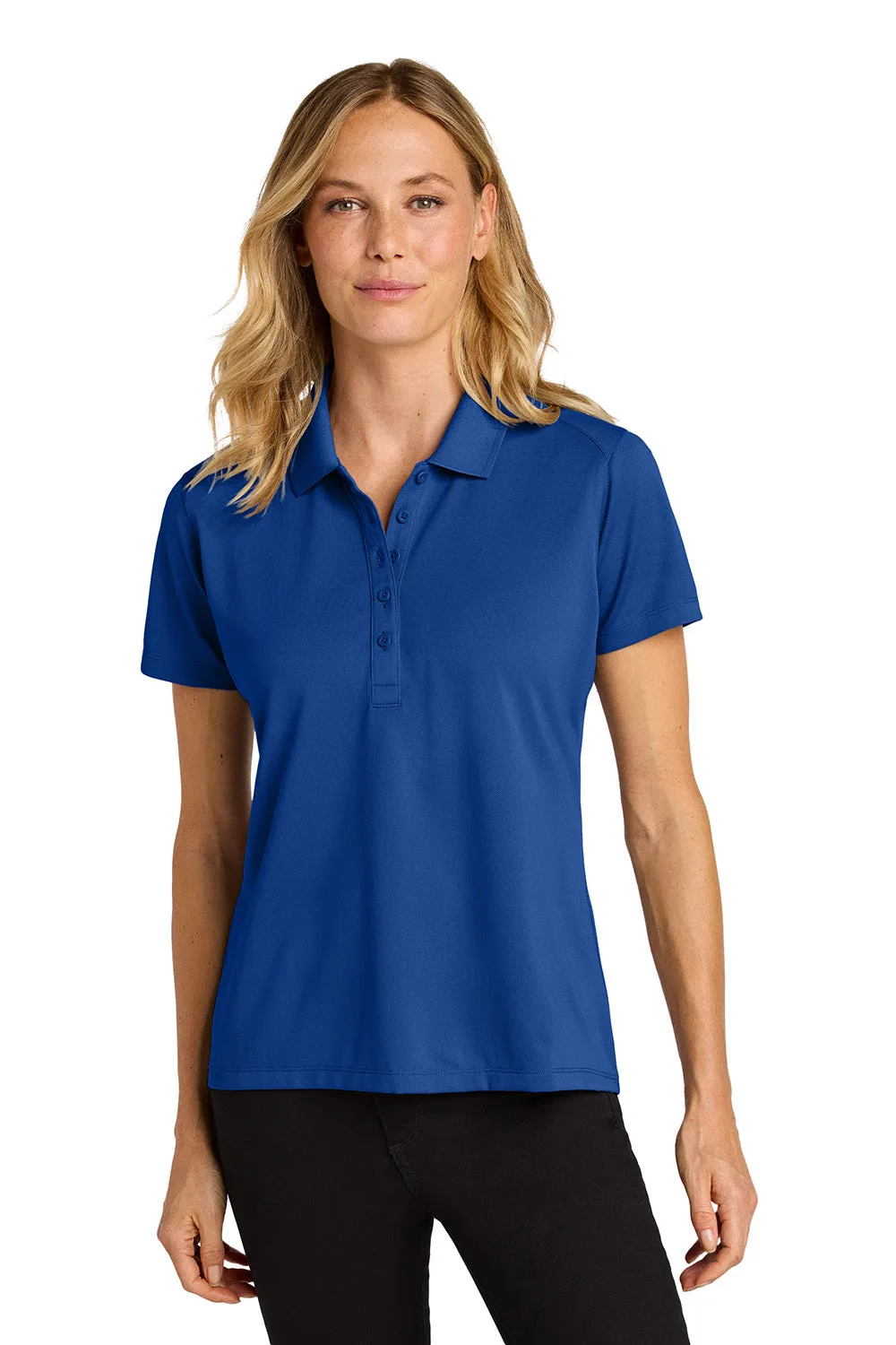 Port Authority Womens Wearever Moisture Wicking Pique Short Sleeve Polo Shirt - True Royal Blue
