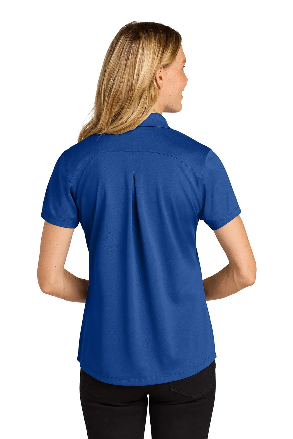 Port Authority Womens Wearever Moisture Wicking Pique Short Sleeve Polo Shirt - True Royal Blue