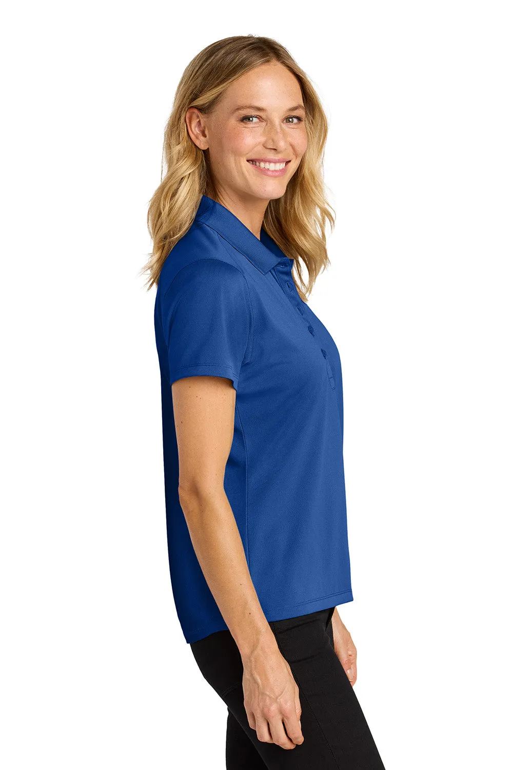 Port Authority Womens Wearever Moisture Wicking Pique Short Sleeve Polo Shirt - True Royal Blue