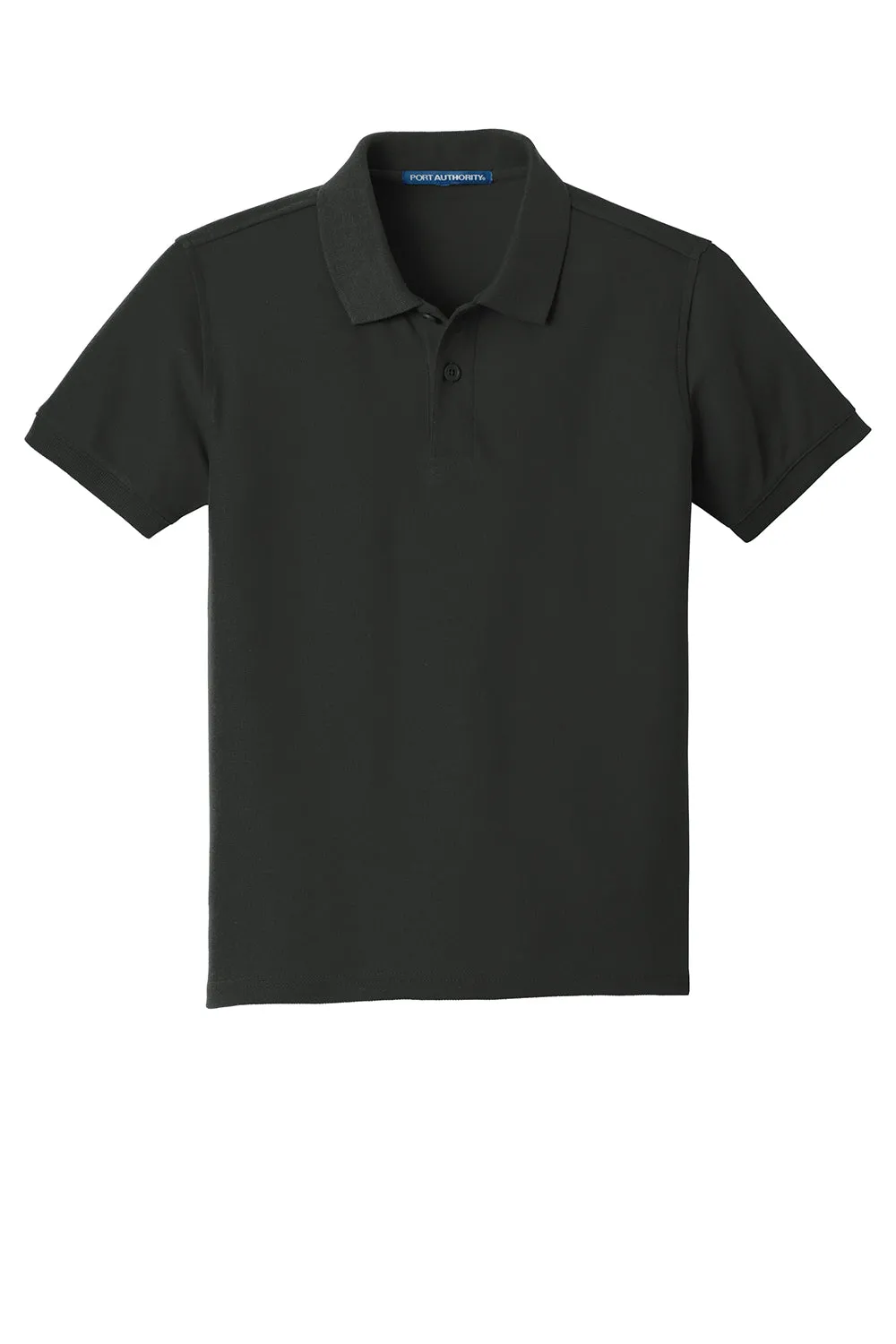 Port Authority Youth Core Classic Short Sleeve Polo Shirt - Deep Black