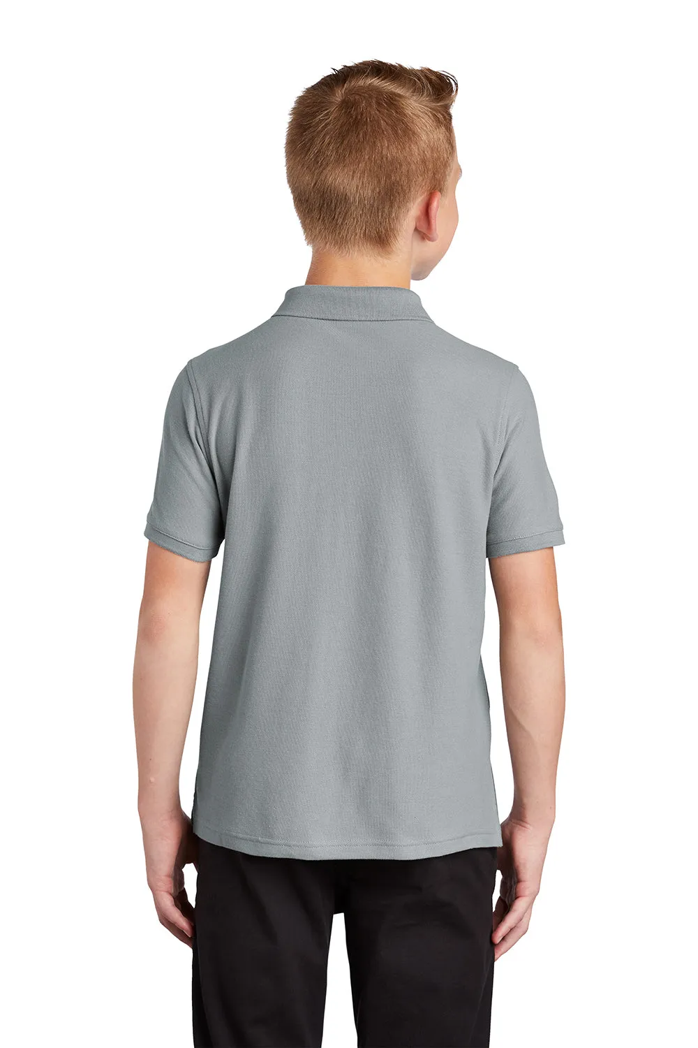 Port Authority Youth Core Classic Short Sleeve Polo Shirt - Gusty Grey