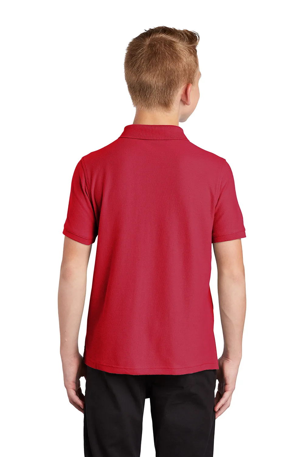 Port Authority Youth Core Classic Short Sleeve Polo Shirt - Rich Red