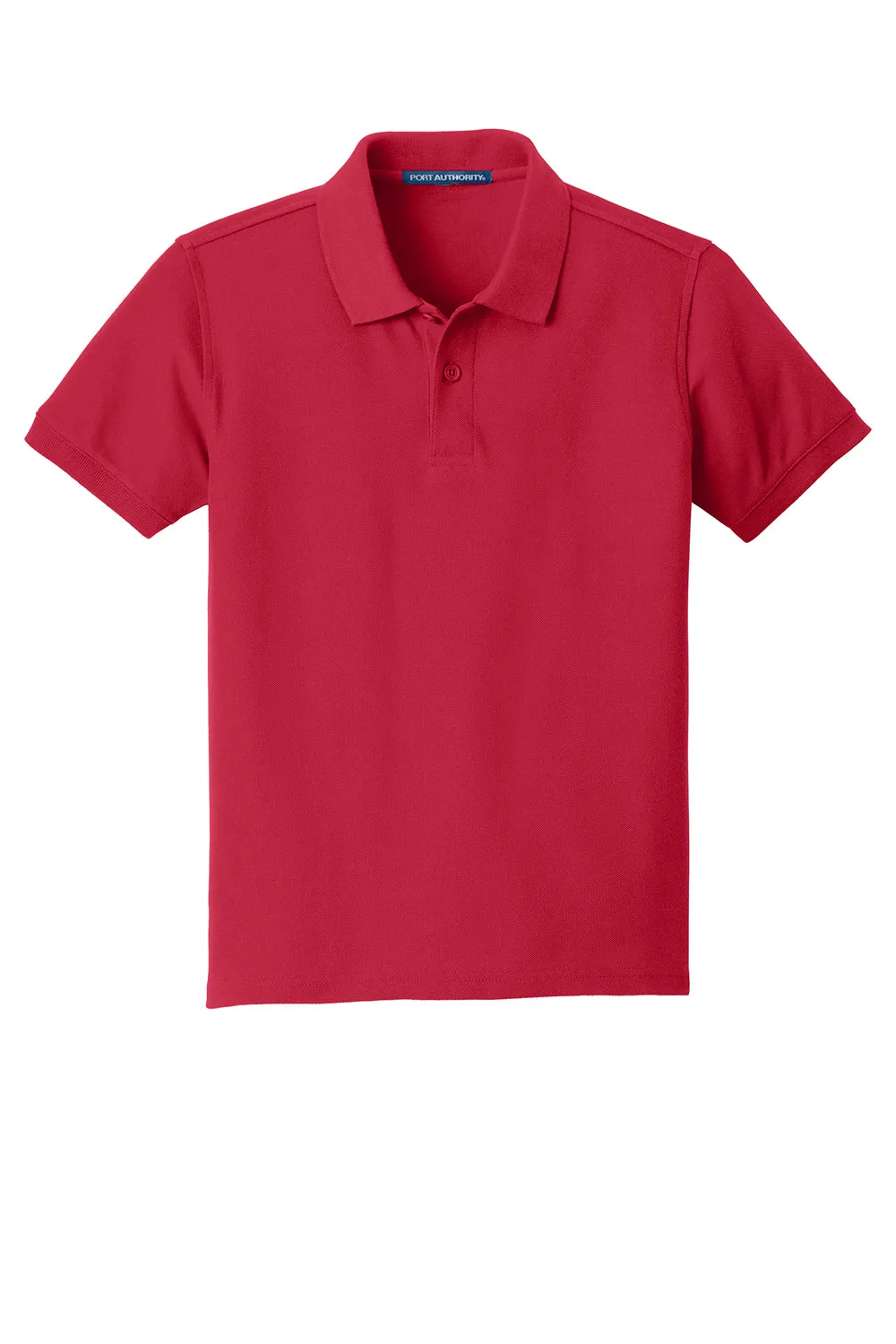 Port Authority Youth Core Classic Short Sleeve Polo Shirt - Rich Red