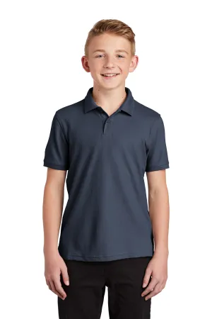Port Authority Youth Core Classic Short Sleeve Polo Shirt - River Navy Blue