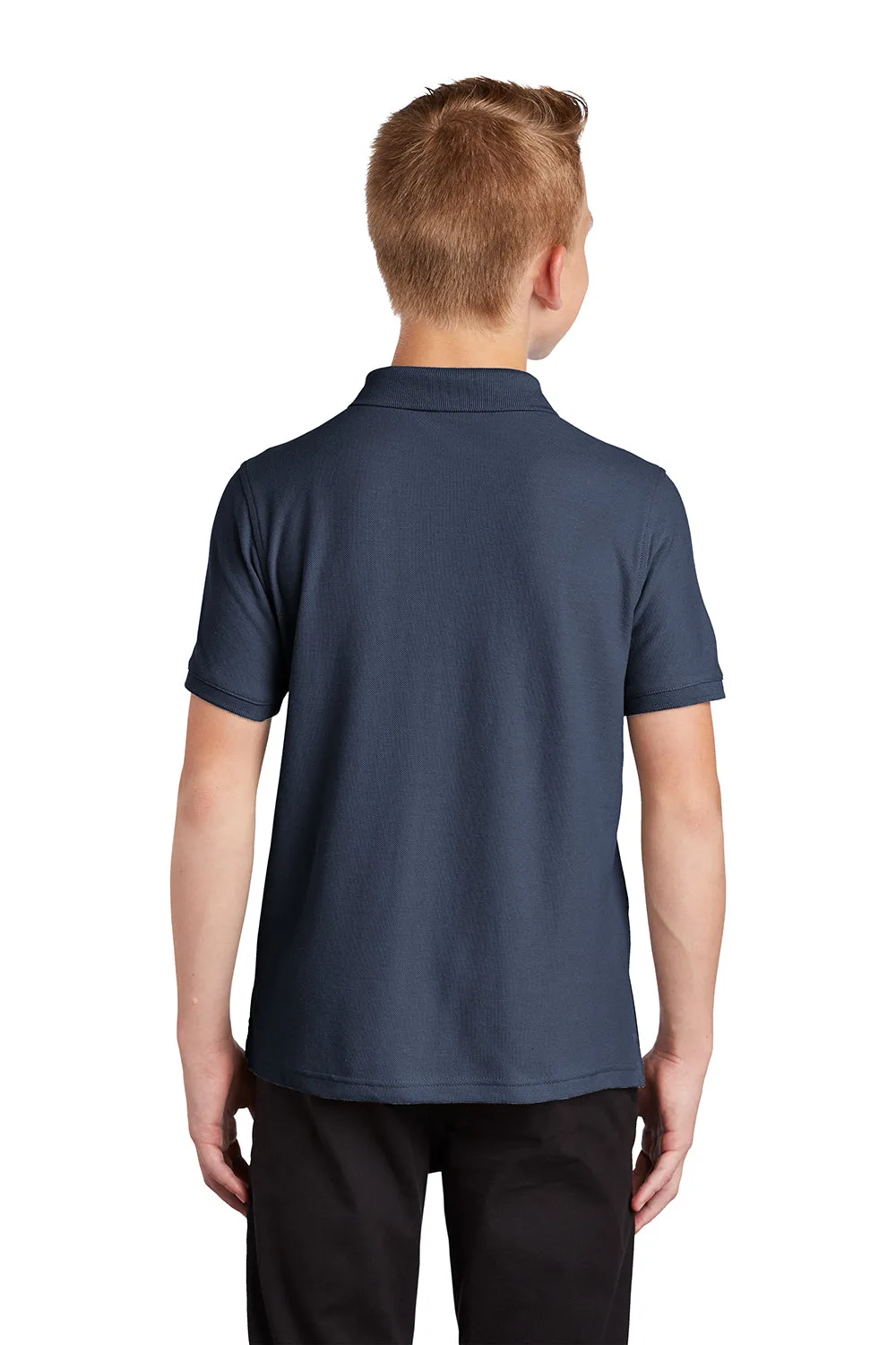 Port Authority Youth Core Classic Short Sleeve Polo Shirt - River Navy Blue