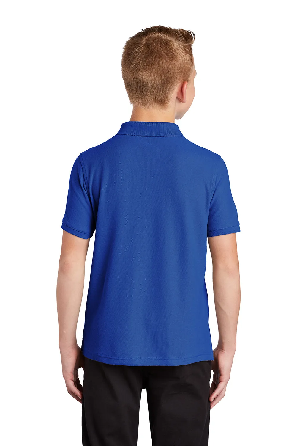 Port Authority Youth Core Classic Short Sleeve Polo Shirt - True Royal Blue