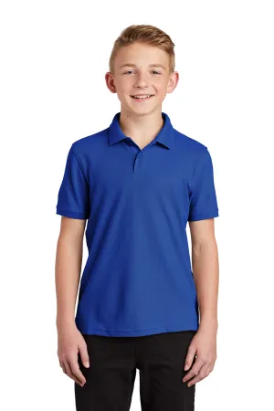 Port Authority Youth Core Classic Short Sleeve Polo Shirt - True Royal Blue