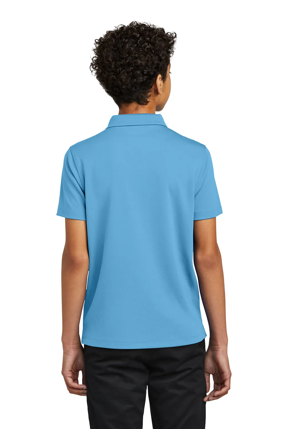 Port Authority Youth Dry Zone Moisture Wicking Short Sleeve Polo Shirt - Carolina Blue