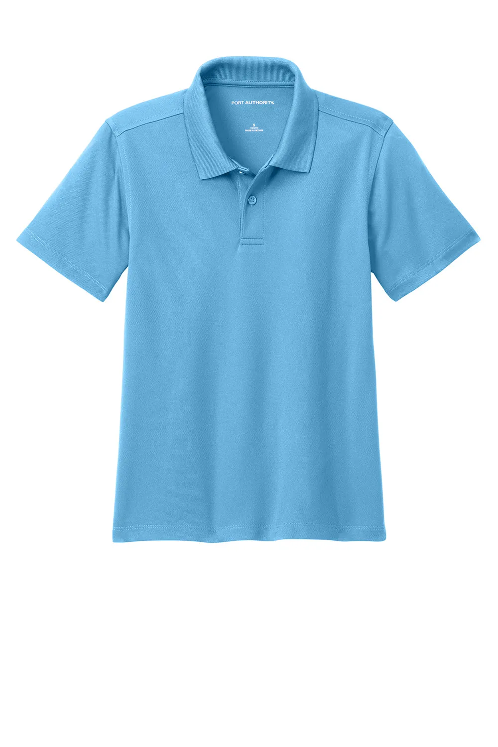 Port Authority Youth Dry Zone Moisture Wicking Short Sleeve Polo Shirt - Carolina Blue