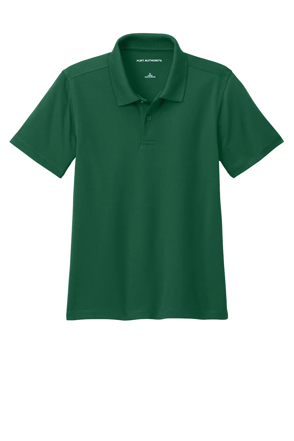 Port Authority Youth Dry Zone Moisture Wicking Short Sleeve Polo Shirt - Deep Forest Green