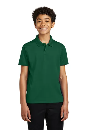 Port Authority Youth Dry Zone Moisture Wicking Short Sleeve Polo Shirt - Deep Forest Green