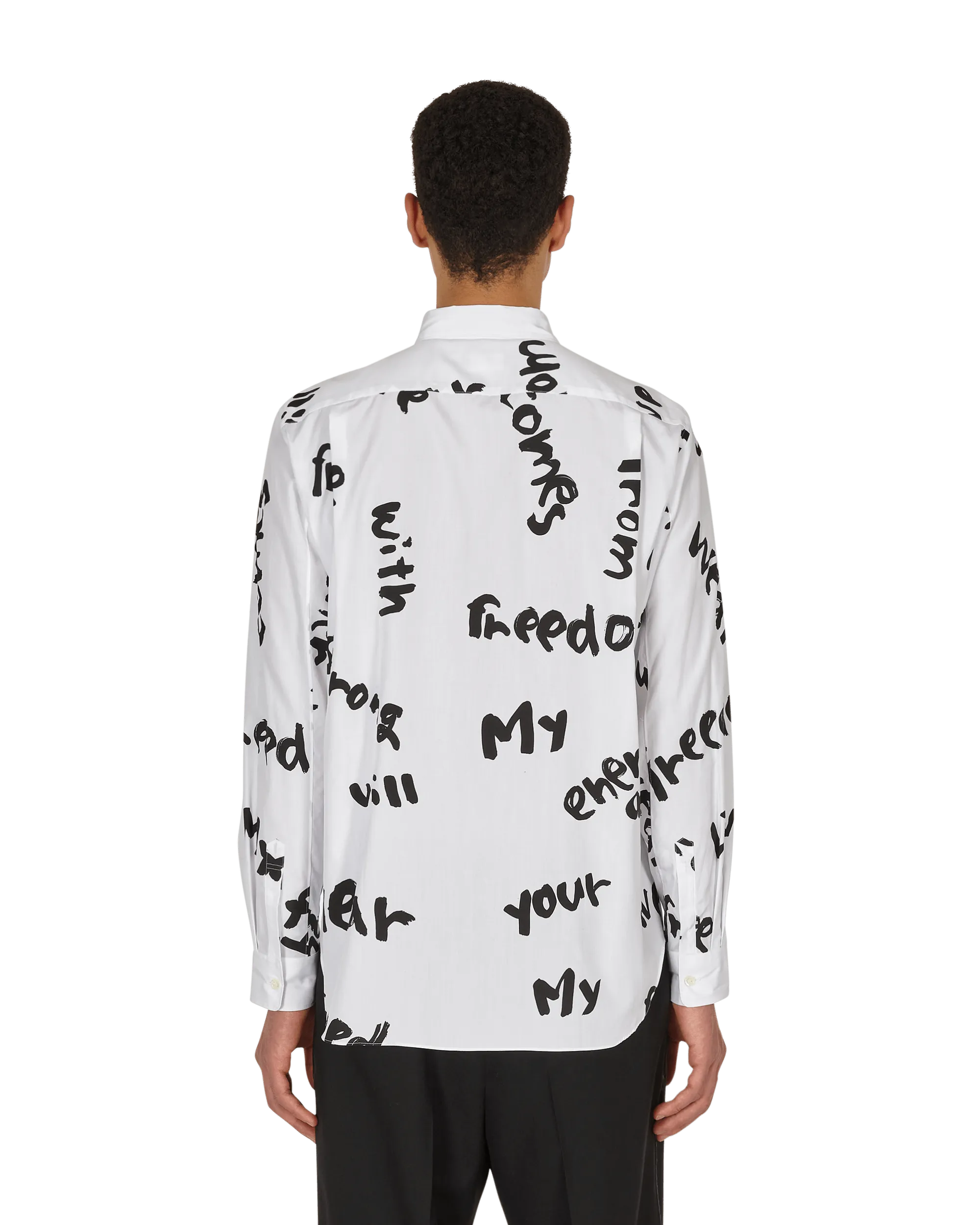 Printed Shirt White