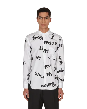 Printed Shirt White