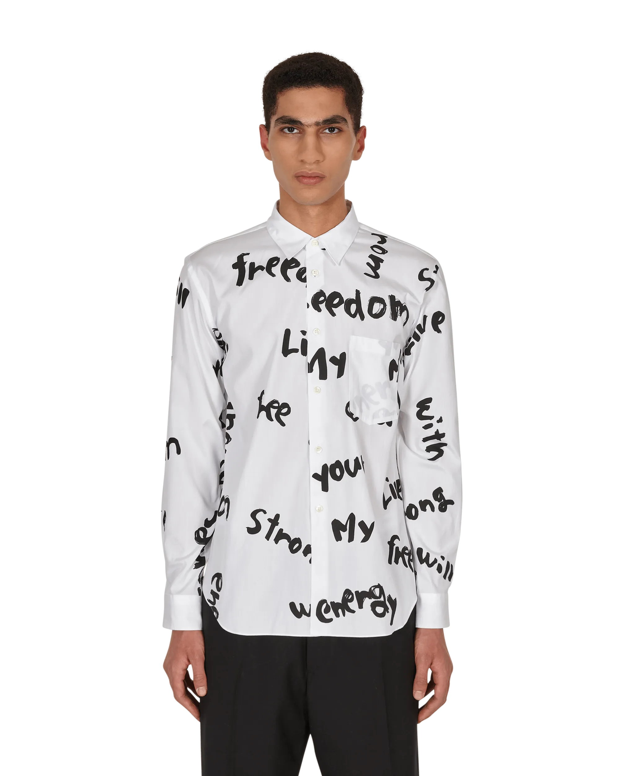 Printed Shirt White