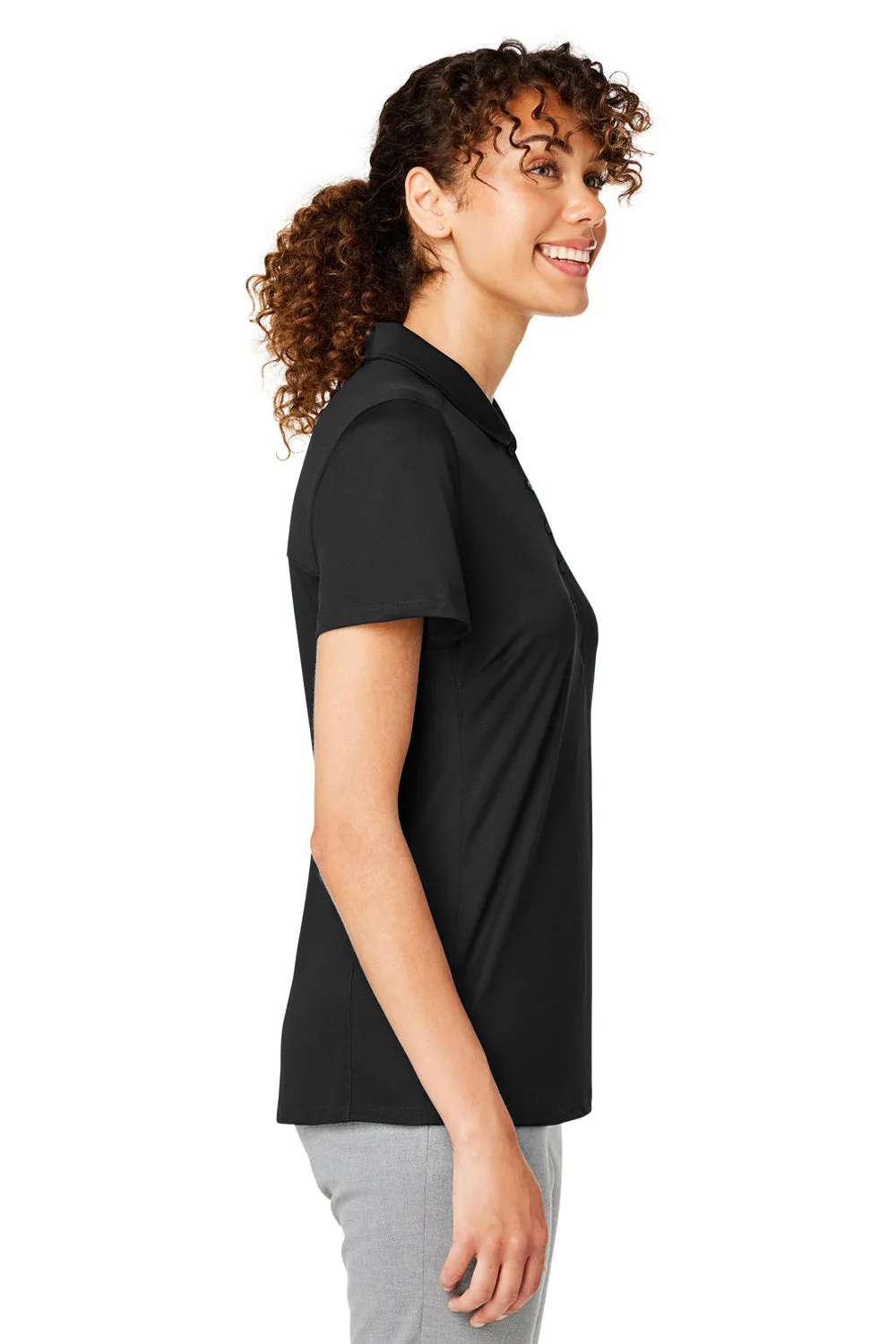 Puma Womens Gamer Moisture Wicking Short Sleeve Polo Shirt - Black - Closeout