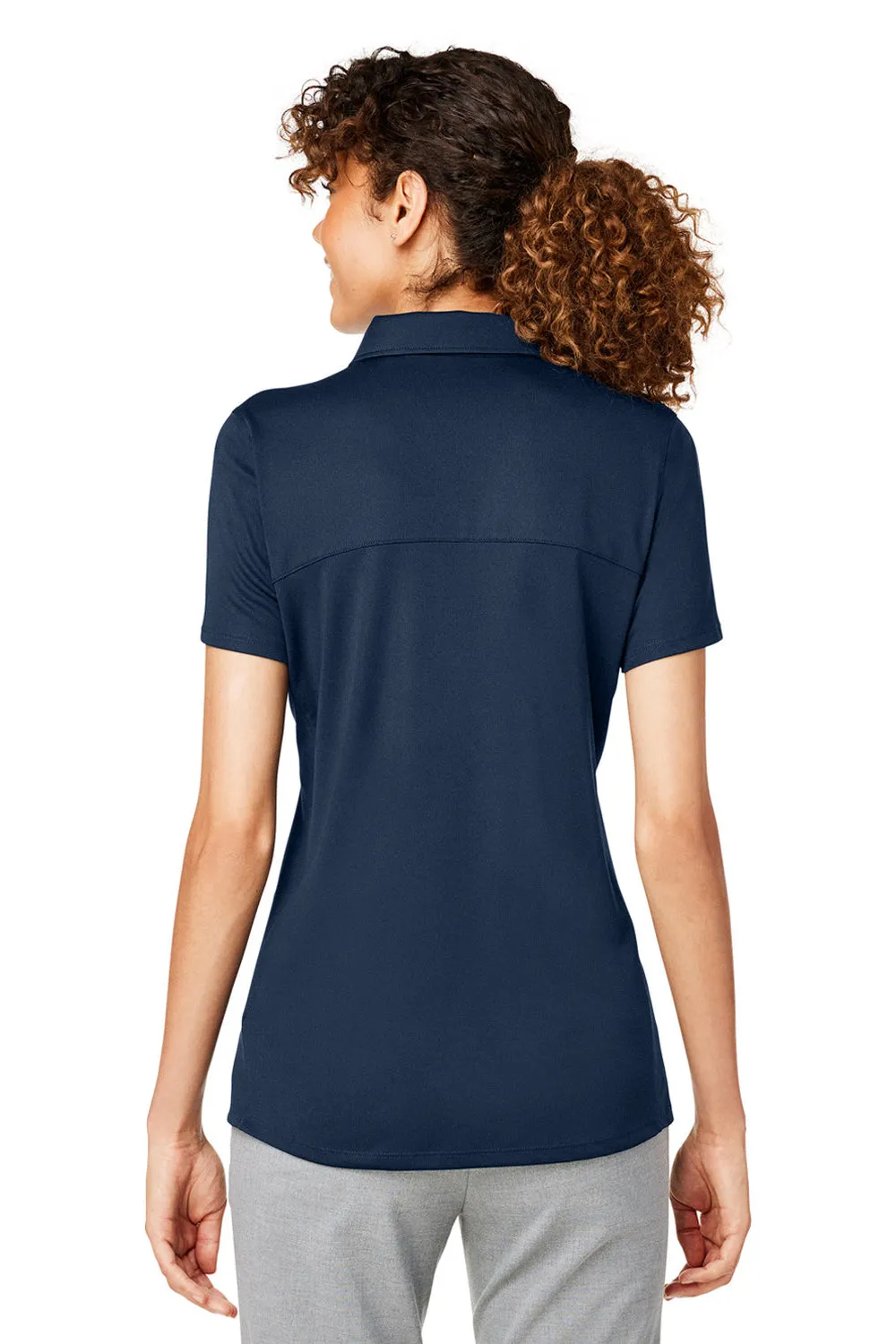 Puma Womens Gamer Moisture Wicking Short Sleeve Polo Shirt - Navy Blue - Closeout