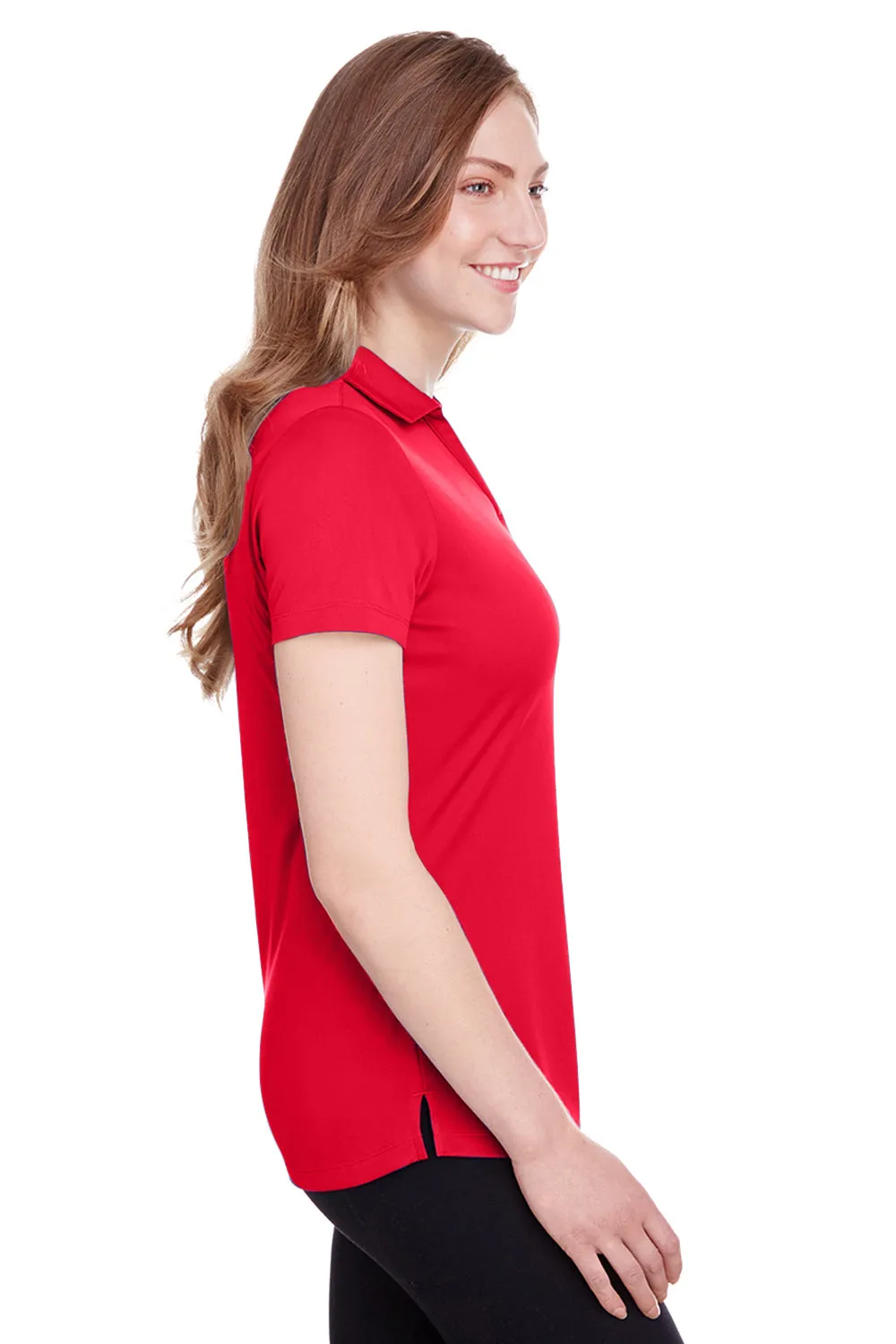 Puma Womens Icon Performance Moisture Wicking Short Sleeve Polo Shirt - High Risk Red
