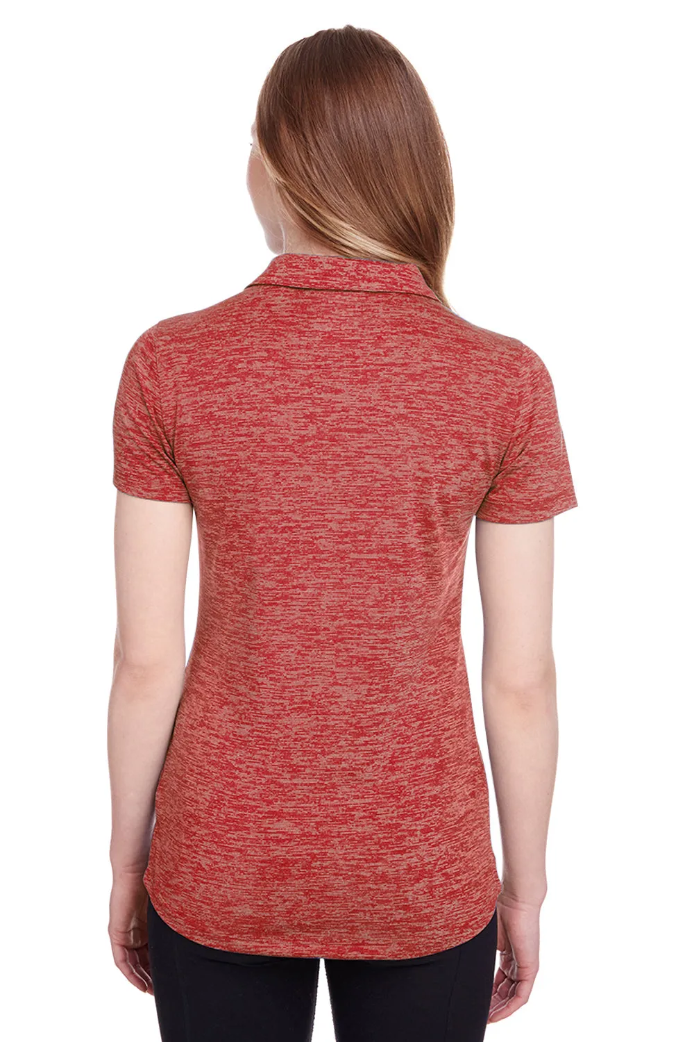 Puma Womens Icon Performance Moisture Wicking Short Sleeve Polo Shirt - High Risk Red