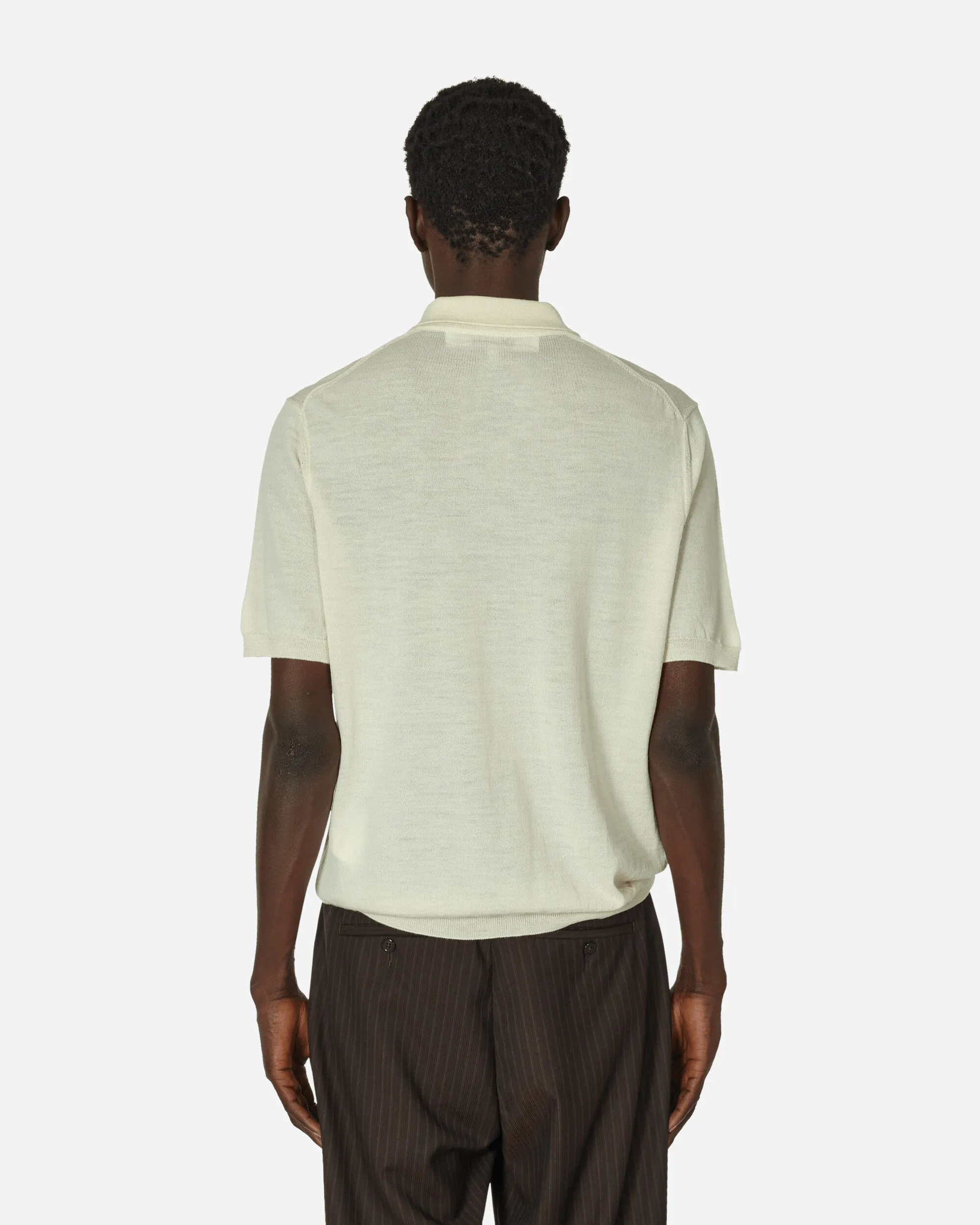 Red Heart Polo Sweater Off White