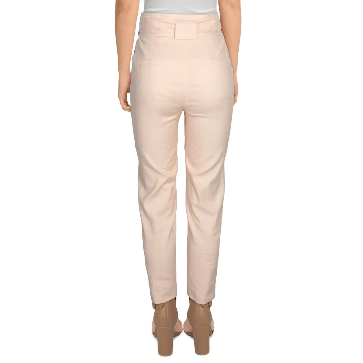 Remington Womens Linen Belted Pants